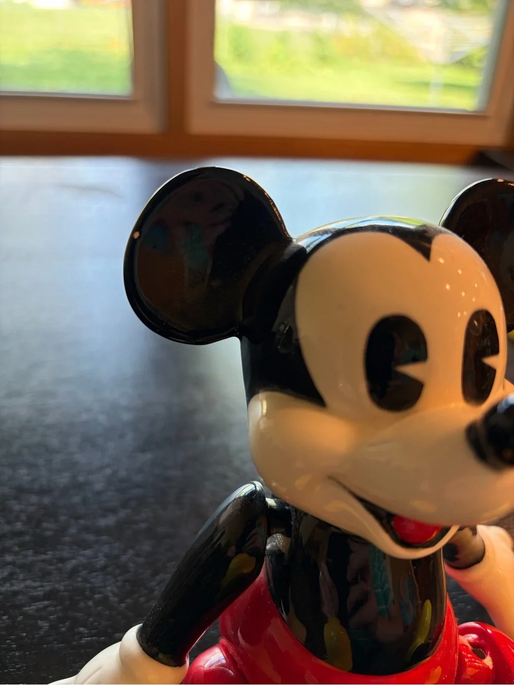 Vintage Disney Schmid Mickey Mouse Club Ceramic Figurine Music Box